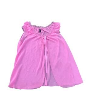 Victoria’s Secret Pink Sheer Babydoll Cover Up / Lingerie Top